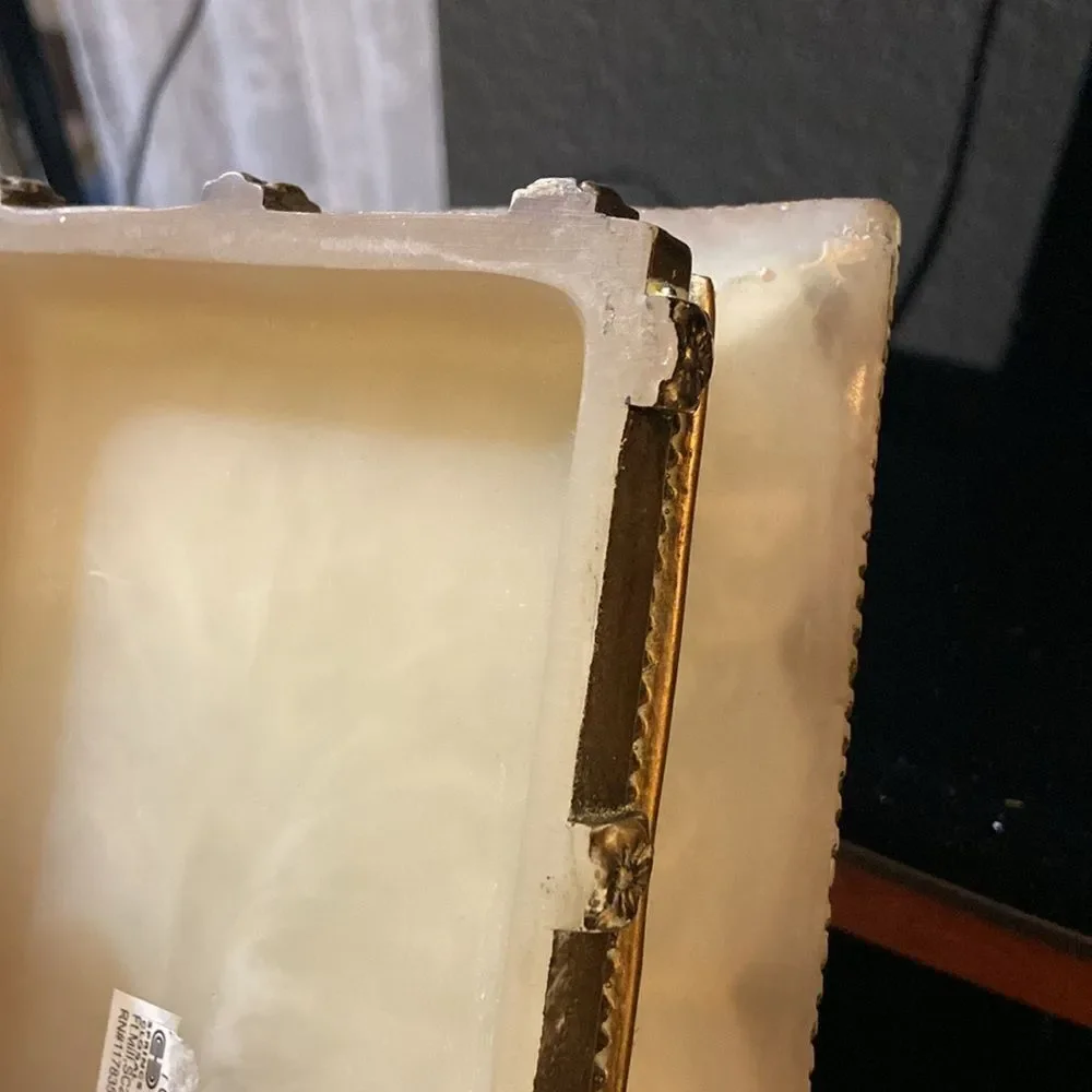 Vintage Elegant Gold and Cream Decorative Tray